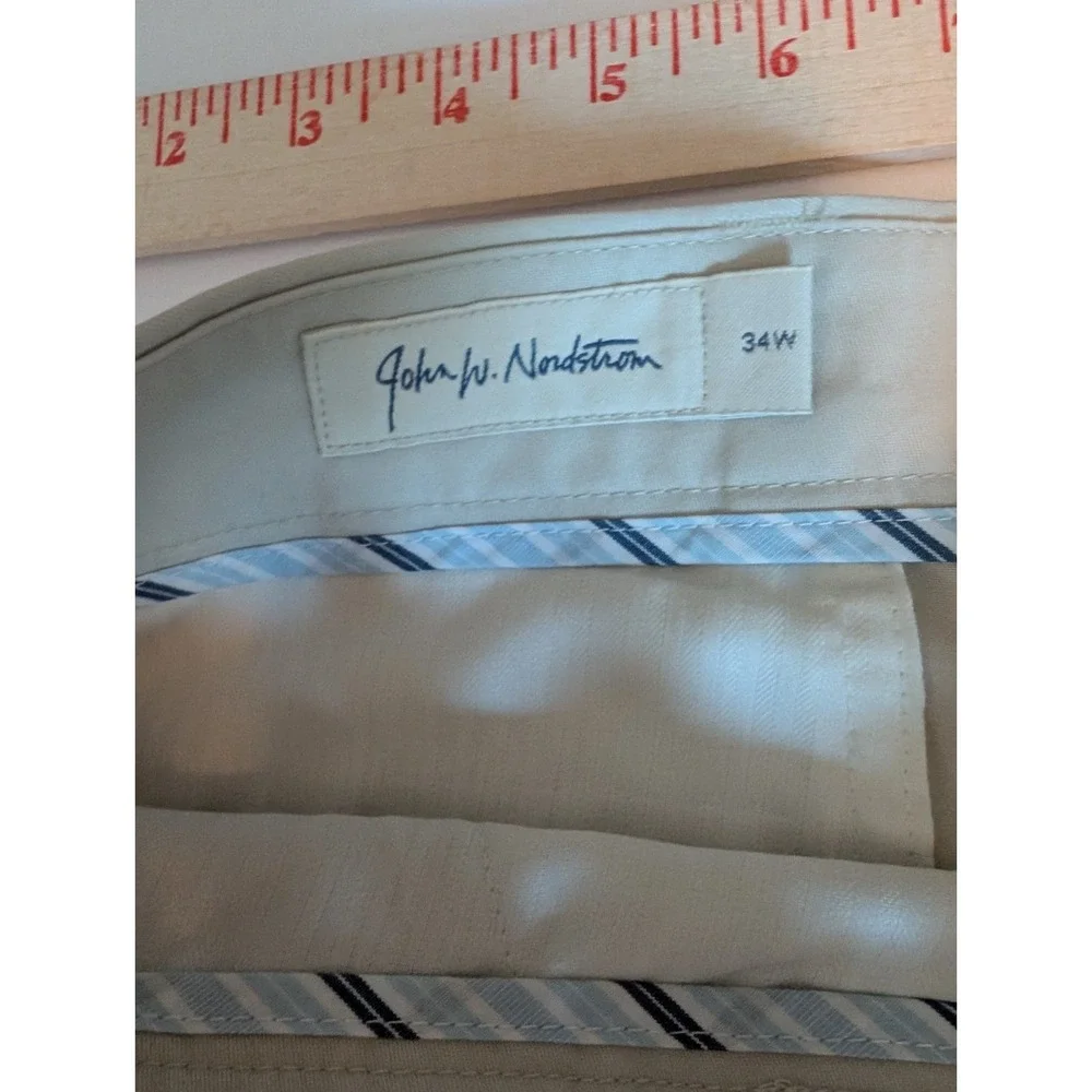Nordstrom Men's Shorts 34W Beige Smartcare Cotton Stain Resistant